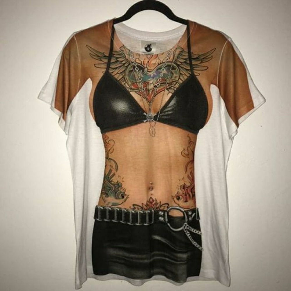 Biker Girl Halloween Costume Tee